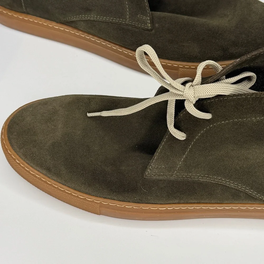 Suede Leather Chukka Boots Mens 11 Earth Green Goblincore Shoes Coop Barneys NY